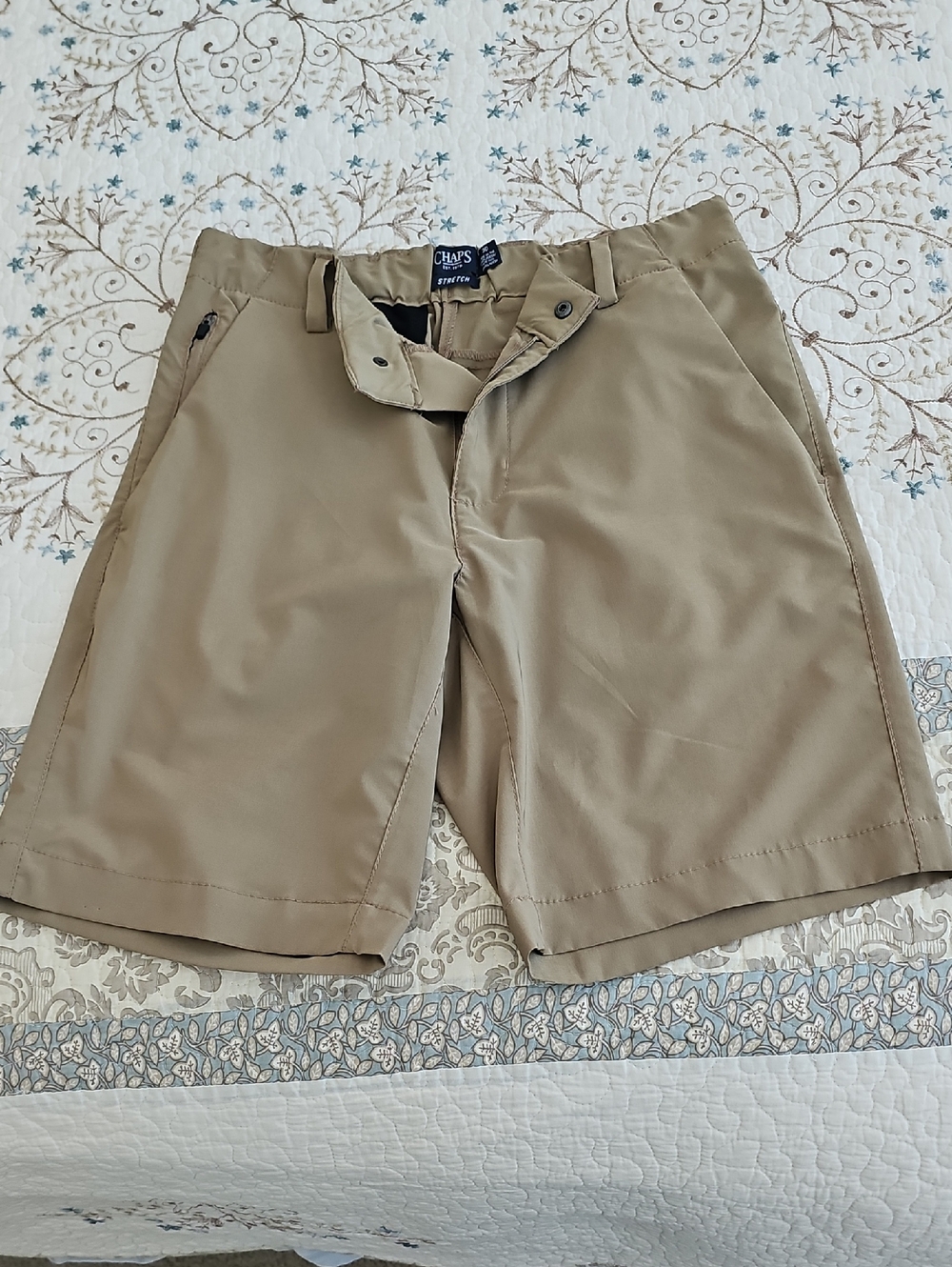 ☀️HP☀️Chaps Men's Performance Stretch Chino Shorts SZ 30 - Picture 3 of 14